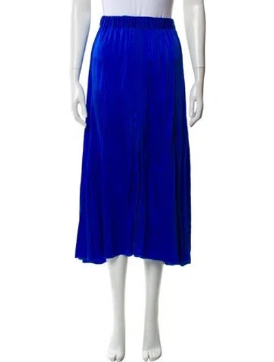 Pre-owned Forte Forte Silk Midi Length Skirt In Blue