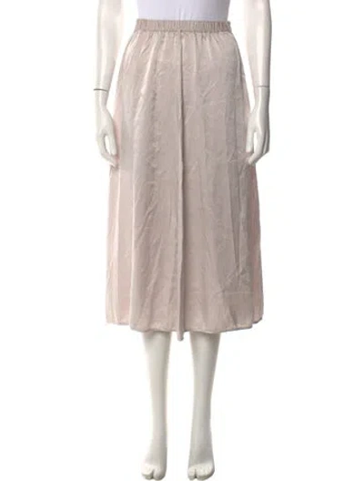 Pre-owned Forte Forte Silk Midi Length Skirt In Neutral