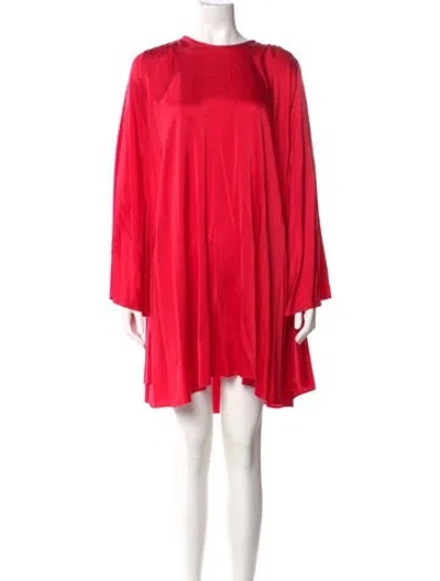 Pre-owned Forte Forte Silk Mini Dress In Red