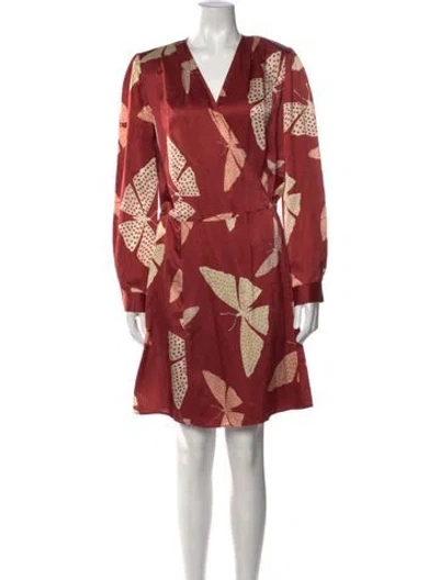 Pre-owned Forte Forte Silk Mini Dress In Red
