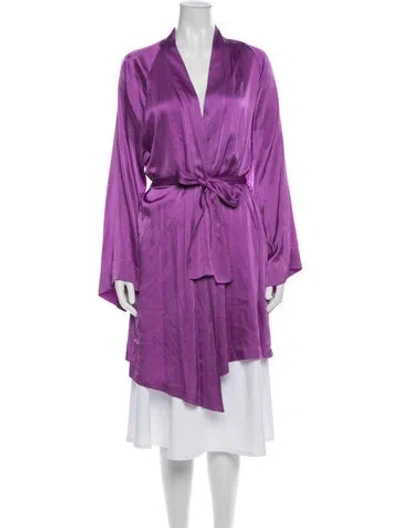 Pre-owned Forte Forte Silk Nightgown In Purple