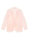 Forte Forte Silk Organza Blazer In Pink