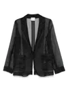 Forte Forte Women Silk Organza Jacket In Black