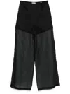 Forte Forte Silk Palazzo Pants In Black