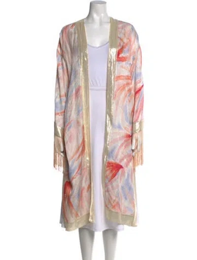 Pre-owned Forte Forte Silk Printed Sweater In Pink