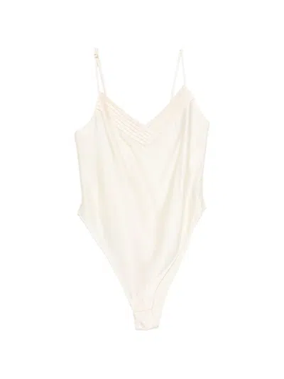 Forte Forte Silk Satin Bodysuit