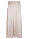 Forte Forte Silk Satin Midi Skirt With Elastic Waistband In Neutrals