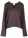 FORTE FORTE SILK SATIN TOP