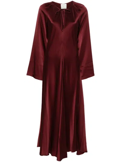 Forte Forte Silk Shift Dress In Brown