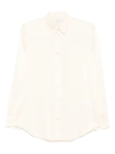 Forte Forte Shirt In Silk Satin In Neutral