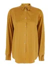 Forte Forte Button-down Silk Shirt In Brown