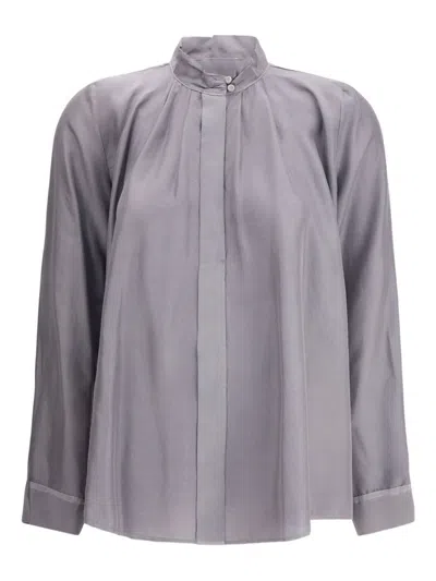 Forte Forte Silk Shirt In Gray