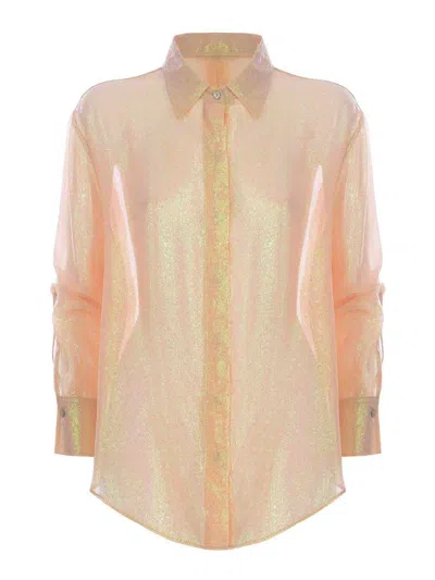 Forte Forte Shirt Forte_forte Made Of Silk Chiffon In Rosa Pesca
