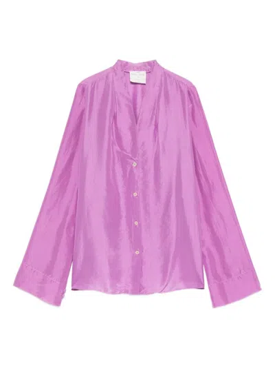 Forte Forte Silk Shirt In Purple
