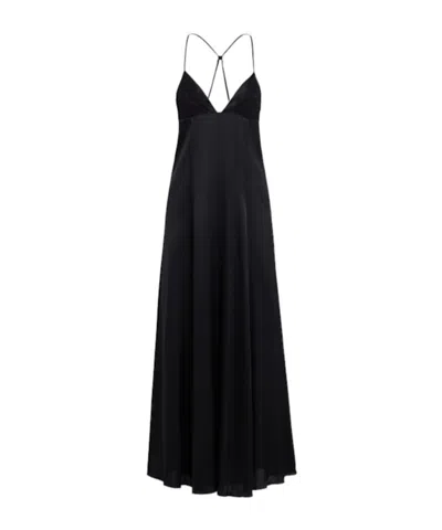 Forte Forte Silk Slip Dress In Black