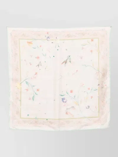 Forte Forte Silk Square Scarf Floral Pattern