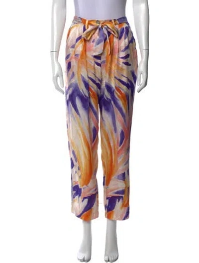 Pre-owned Forte Forte Silk Straight Leg Pants In Neutral