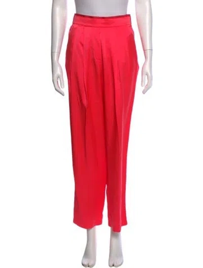 Pre-owned Forte Forte Silk Straight Leg Pants In Pink