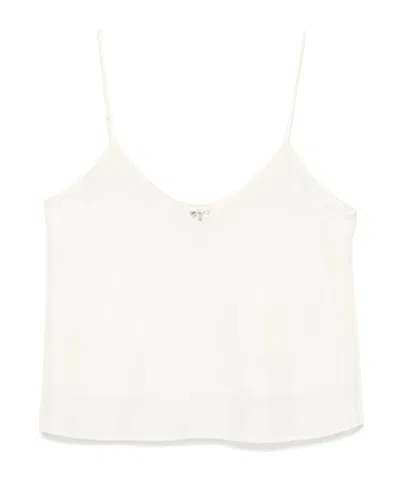 Forte Forte Silk Top With Crystal Embellishment In 中性色