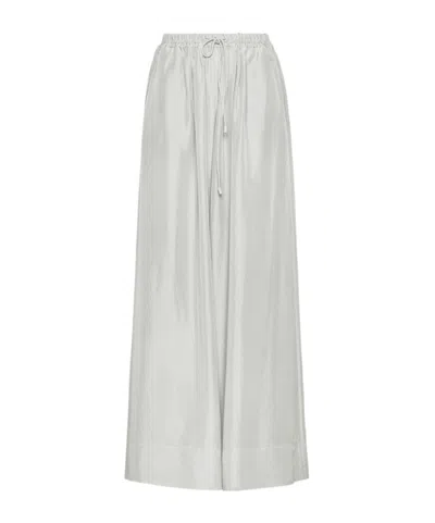 Forte Forte Silk Trousers With A Drawstring Waist