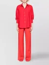 Forte Forte Silk Trousers With Side Stripe Detailing