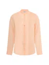 Forte Forte Sheer Silk Voile Mandarin Collar Blouse