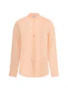 Forte Forte Sheer Silk Voile Mandarin Collar Blouse