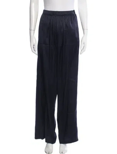 Pre-owned Forte Forte Silk Wide Leg Pants In Blue