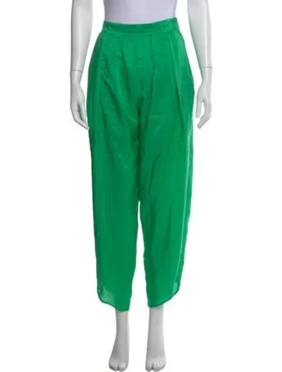 Pre-owned Forte Forte Silk Wide Leg Pants In Green