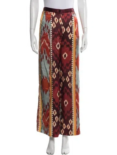 Pre-owned Forte Forte Silk Wide Leg Pants In Multi