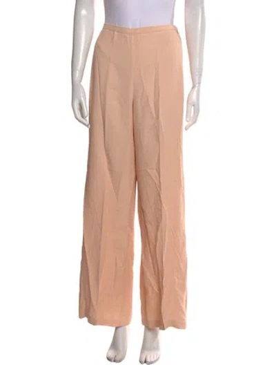 Pre-owned Forte Forte Silk Wide Leg Pants In Pink