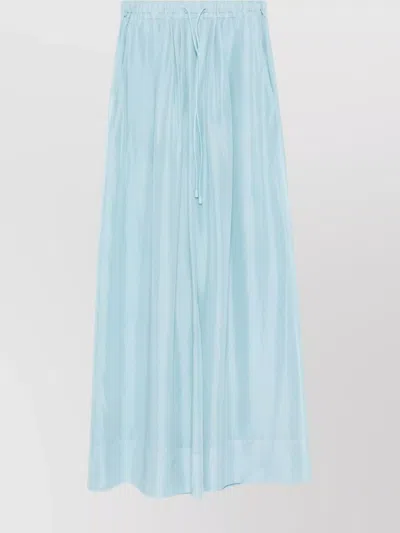 FORTE FORTE SILK WIDE-LEG TROUSERS SHEER FINISH