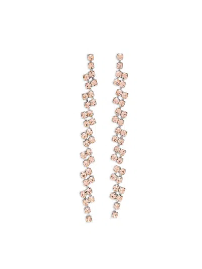 Forte Forte Silver Crystal Embellished Dangler Earrings