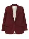 Forte Forte Single-breasted Blazer In Red