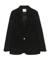 Forte Forte Single-breasted Blazer In Black