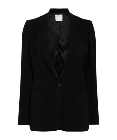 Forte Forte Single-breasted Blazer In Black