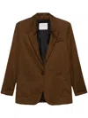 Forte Forte Single-breasted Blazer In Green