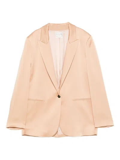 Forte Forte Single-breasted Blazer Jacket In Metallic