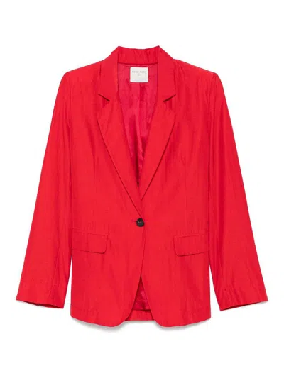 Forte Forte Single-breasted Blazer Jacket In Red
