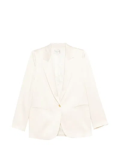 Forte Forte Single Breasted Blazer Jacket Buttoned Cuffs In Neutral