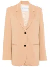 Forte Forte Single-breasted Blazer In Neutrals