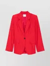 Forte Forte Single-breasted Blazer With Buttoned-cuff Sleeves