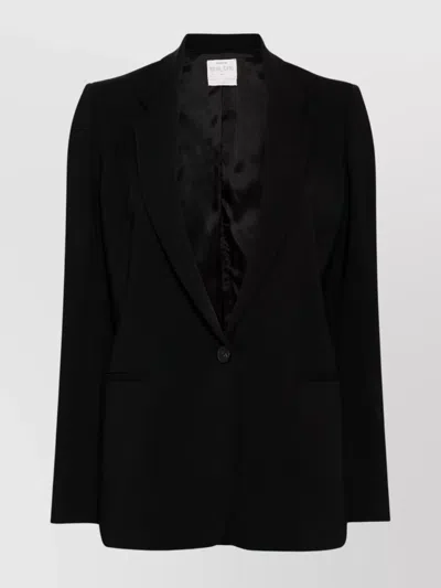 FORTE FORTE SINGLE-BREASTED BLAZER WITH REAR VENT