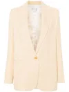 Forte Forte Single-breasted Blazer In Yellow