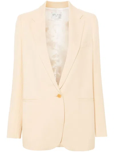 Forte Forte Single-breasted Blazer In Light Orange