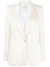 Forte Forte Single-breasted Button Blazer In White