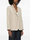 Forte Forte Single-breasted Jacket In Neutral