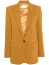 Forte Forte Single-breasted Notched-lapel Blazer In Yellow