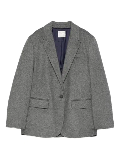 FORTE FORTE SINGLE-BREASTED PEAK-LAPELS JACKET