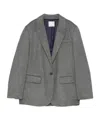 Forte Forte Tailored Long Sleeve Blazer Pockets In Gray